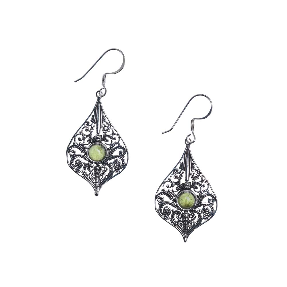 CLASSIC ELEGANT DROPS WITH CENTRAL STONE Miba Jewellery