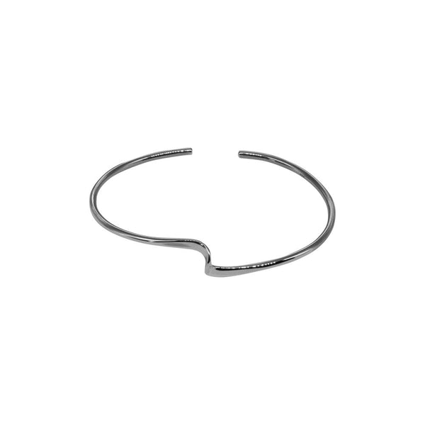 SINGLE WAVE 925 STERLING SILVER BANGLE WHOLESALE