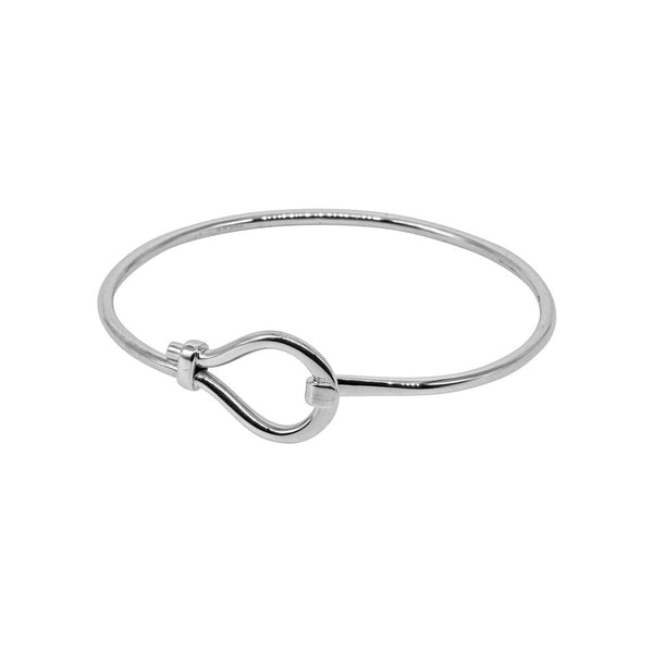 925 STERLING SILVER WHOLESALE LATCH BANGLE - OPENING