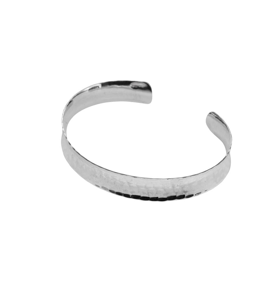 HAMMERED CONCAVE CUFF 925 STERLING SILVER BANGLE WHOLESALE