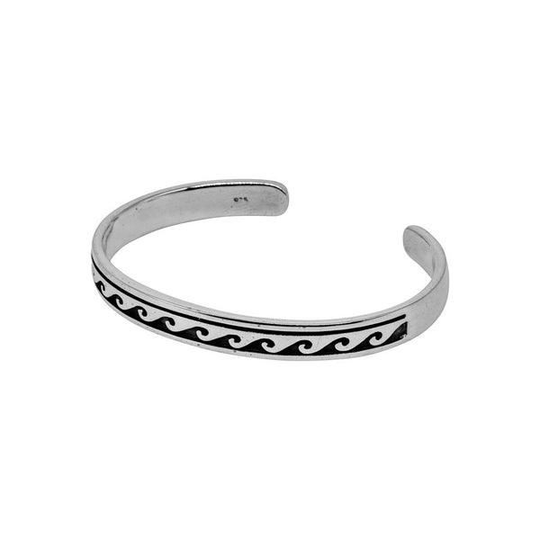 CLASSIC WAVE 925 STERLING SILVER BANGLE WHOLESALE