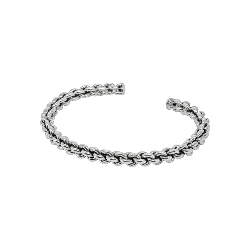 HEAVY ROPE 925 STERLING SILVER BANGLE WHOLESALE